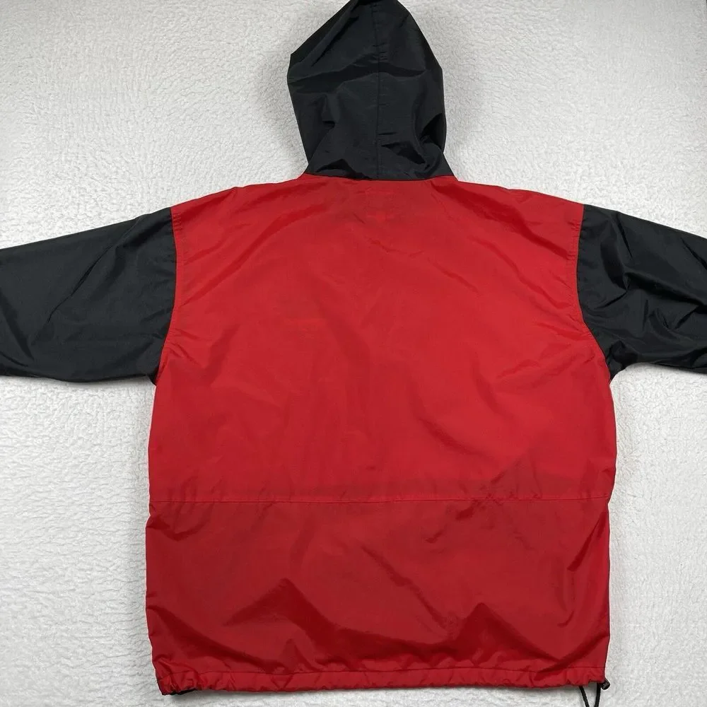 Chicago Bulls Jacket Mens Large Pullover Windbreaker Vintage NBA Basketball Coat